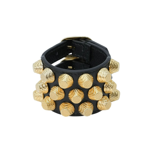 BALENCIAGA アリーナ スリーロウ GGH ブレスレット - ブラック