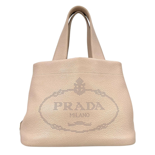 PRADA ヴィッテロ ダイノ レザー ハンドバッグ - ベビーピンク