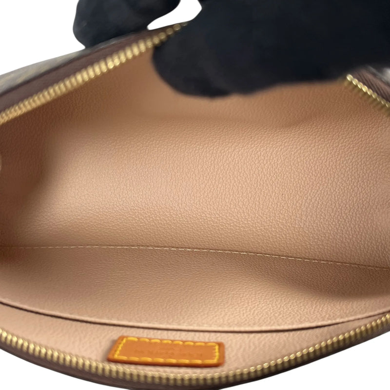 Louis Vuitton Monogram Canvas Trousses Demi-Lune Pouch - Brown - 34995 