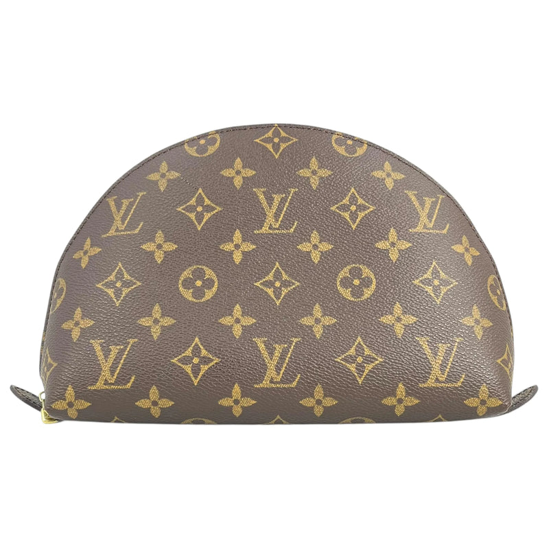 Louis Vuitton Monogram Canvas Trousses Demi-Lune Pouch - Brown - 34995 