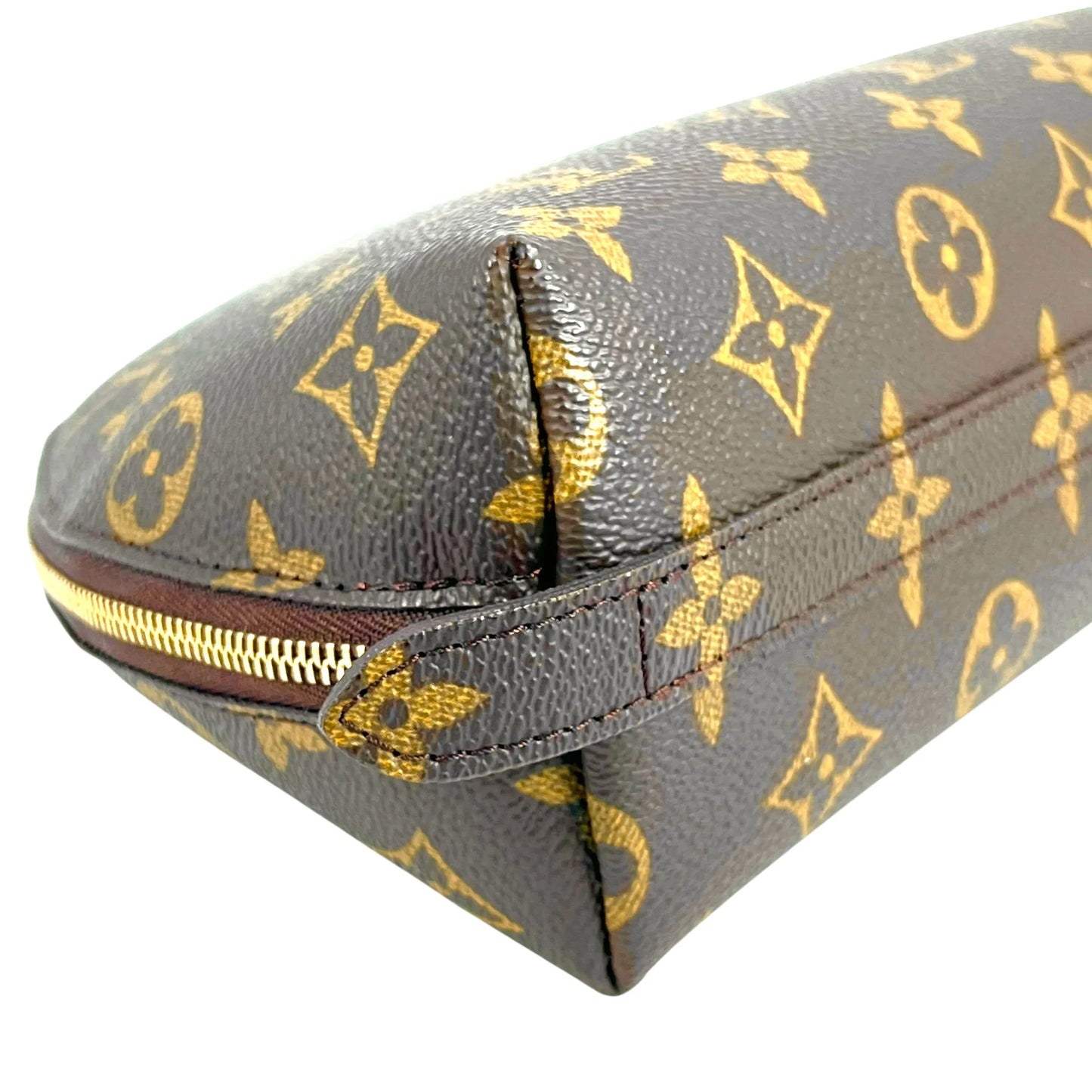 Louis Vuitton Monogram Canvas Trousses Demi-Lune Pouch - Brown - 34995 