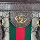 GUCCI オフディア GG スプリーム ラージ トートバッグ - ブラウン