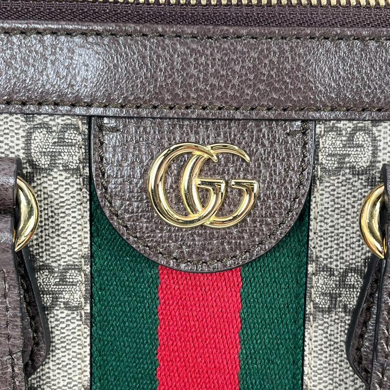 GUCCI オフディア GG スプリーム ラージ トートバッグ - ブラウン
