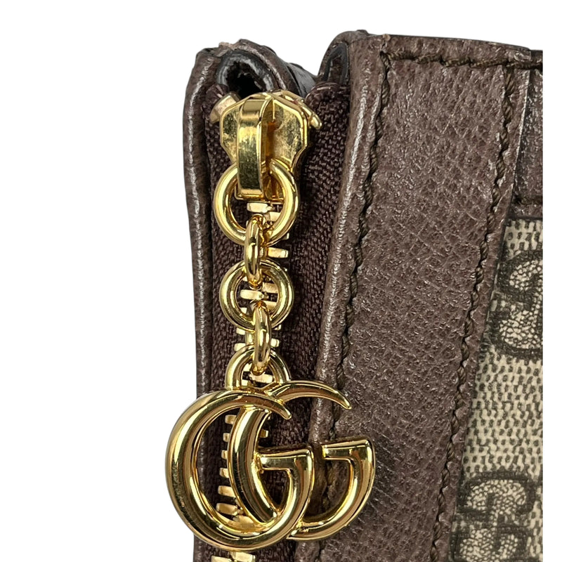 GUCCI オフディア GG スプリーム ラージ トートバッグ - ブラウン