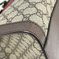 GUCCI オフディア GG スプリーム ラージ トートバッグ - ブラウン