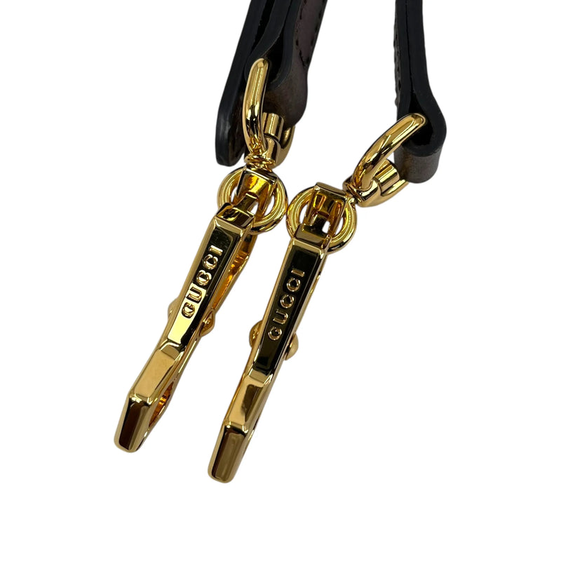 GUCCI オフディア GG スプリーム ラージ トートバッグ - ブラウン