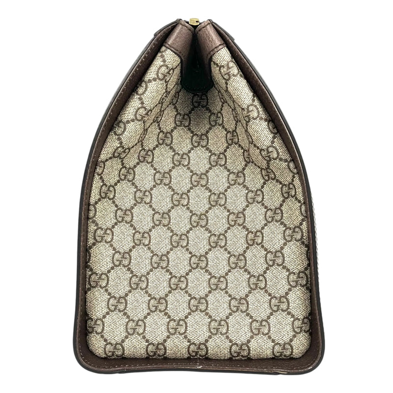 GUCCI オフディア GG スプリーム ラージ トートバッグ - ブラウン