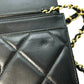 CHANEL 19 Lambskin Chain Wallet - Black 