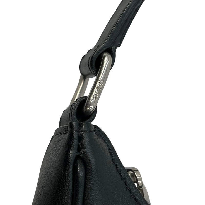 CELINE Ava Leather One-Shoulder Bag - Black 