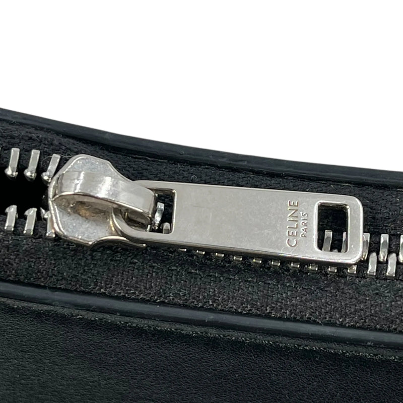 CELINE Ava Leather One-Shoulder Bag - Black 