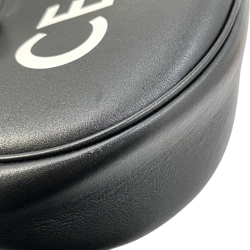 CELINE Ava Leather One-Shoulder Bag - Black 