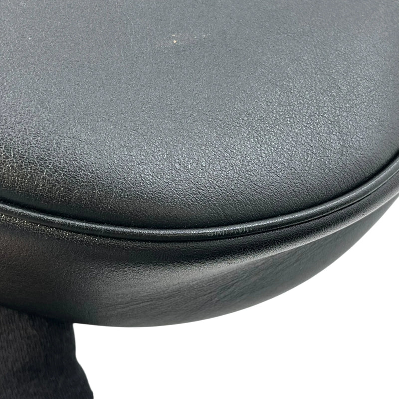 CELINE Ava Leather One-Shoulder Bag - Black 