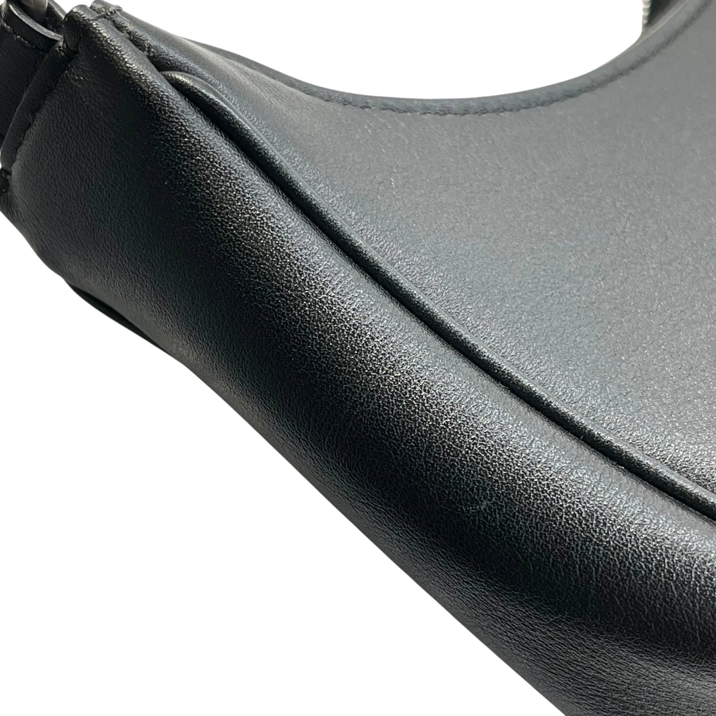 CELINE Ava Leather One-Shoulder Bag - Black 