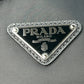 PRADA Re-Nylon Saffiano Leather Shoulder Bag - Black 
