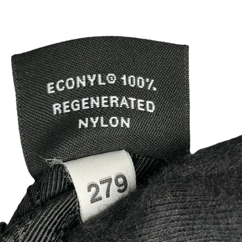 PRADA Re-Nylon Saffiano Leather Shoulder Bag - Black 