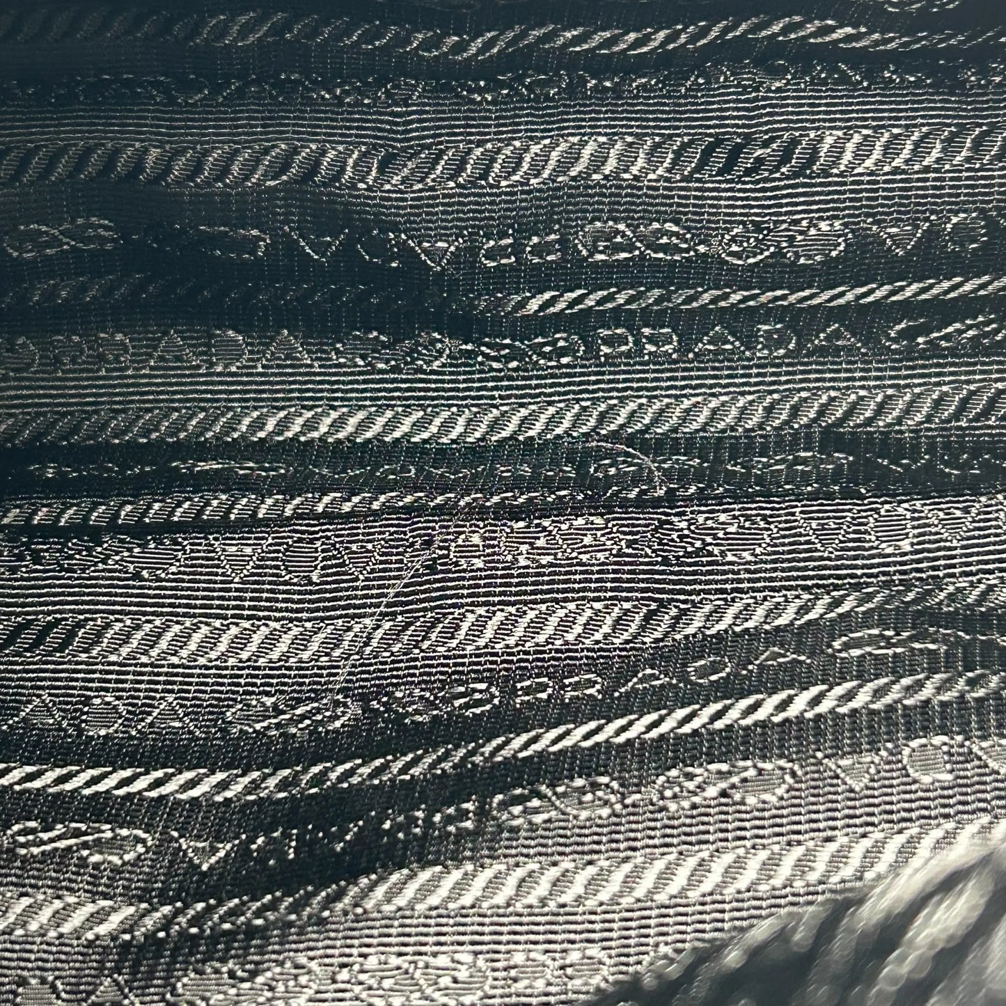 PRADA Re-Nylon Saffiano Leather Shoulder Bag - Black 