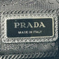 PRADA Re-Nylon Saffiano Leather Shoulder Bag - Black 