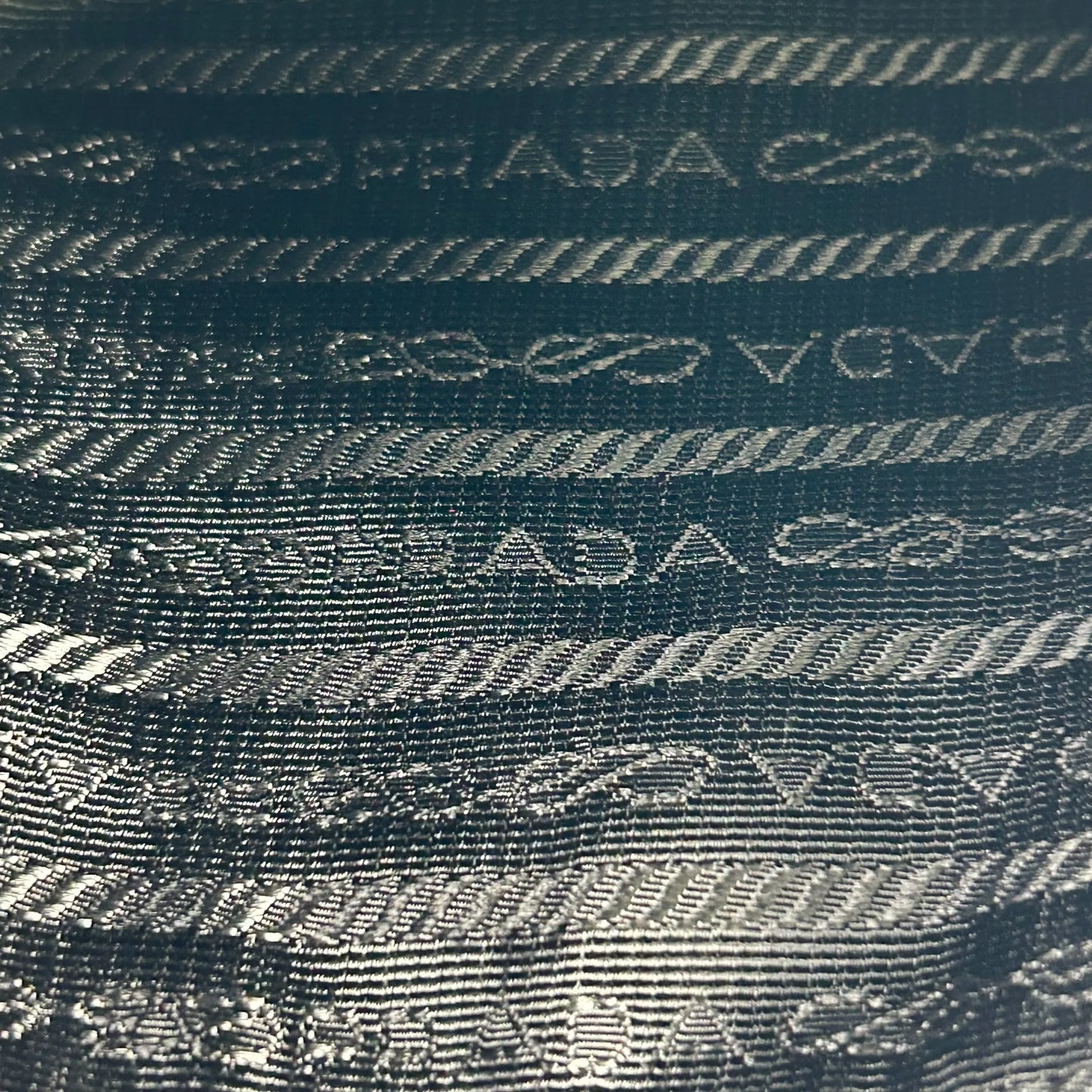 PRADA Re-Nylon Saffiano Leather Shoulder Bag - Black 