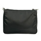 PRADA Re-Nylon Saffiano Leather Shoulder Bag - Black 