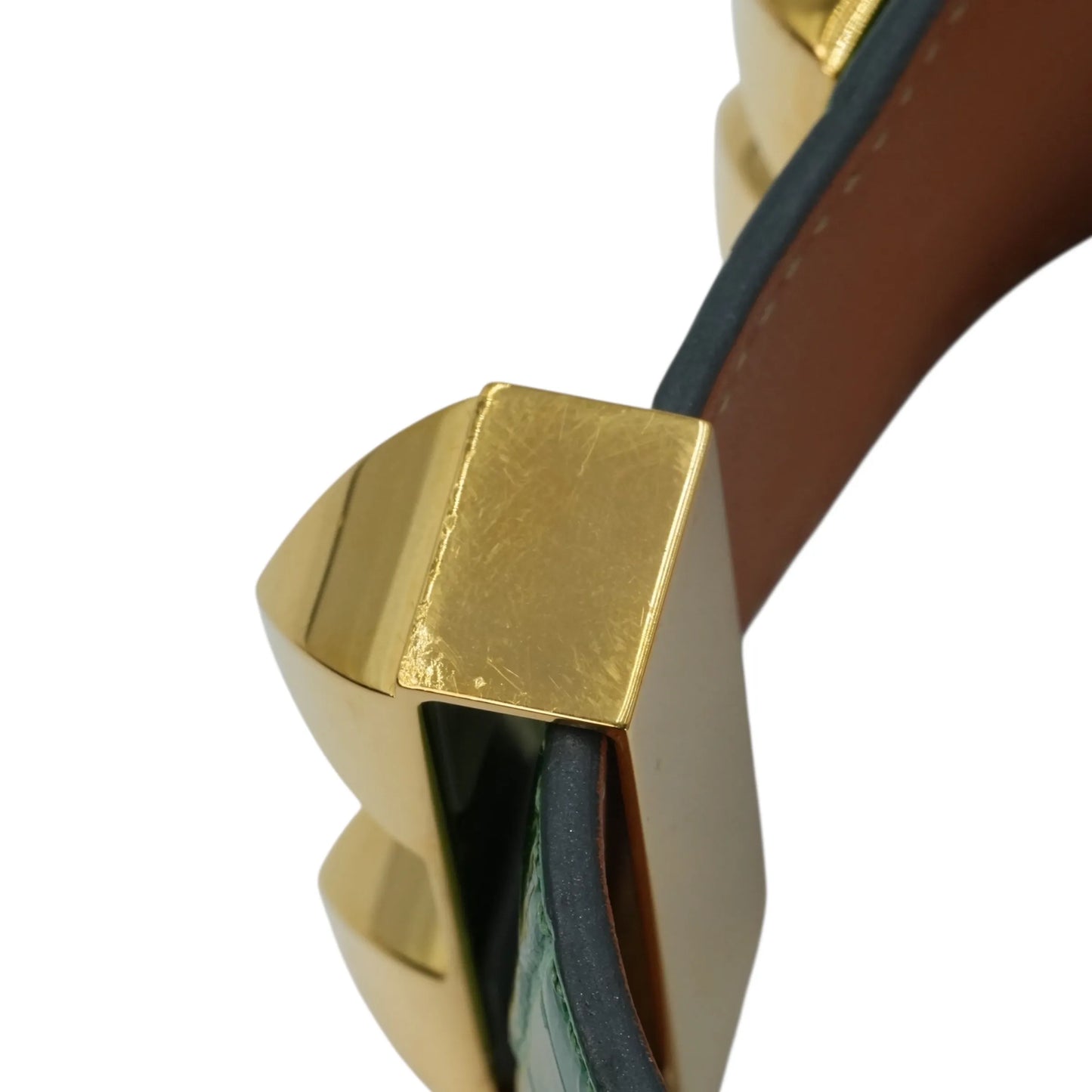 Hermès コリエ・ド・シアン アクセサリー ブレスレット Y刻印（2020年）- グリーン × ゴールド