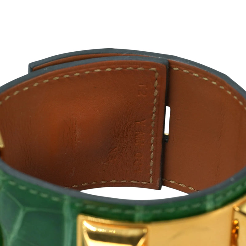 Hermès コリエ・ド・シアン アクセサリー ブレスレット Y刻印（2020年）- グリーン × ゴールド