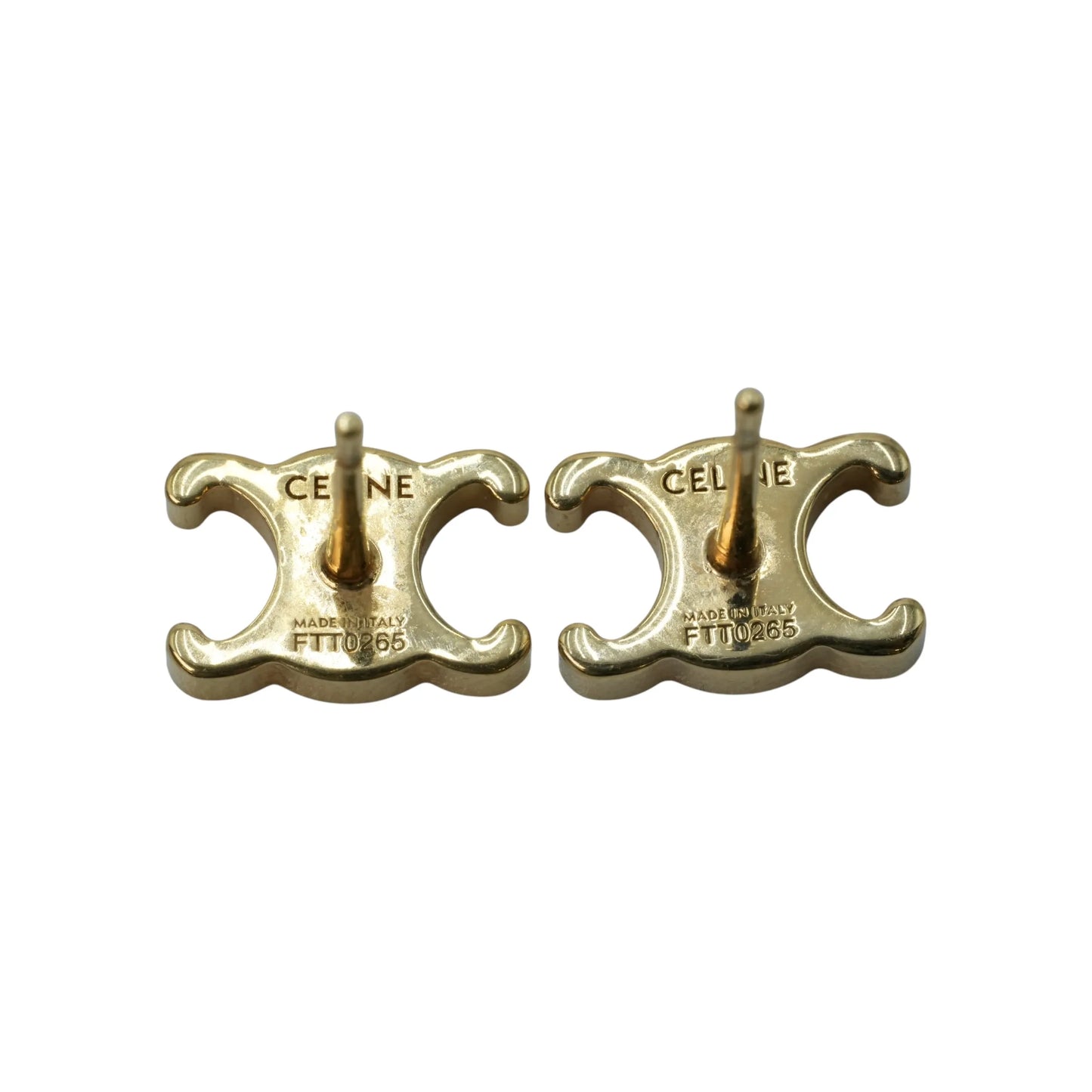 CELINE Triomphe Studs Earring - Metal 