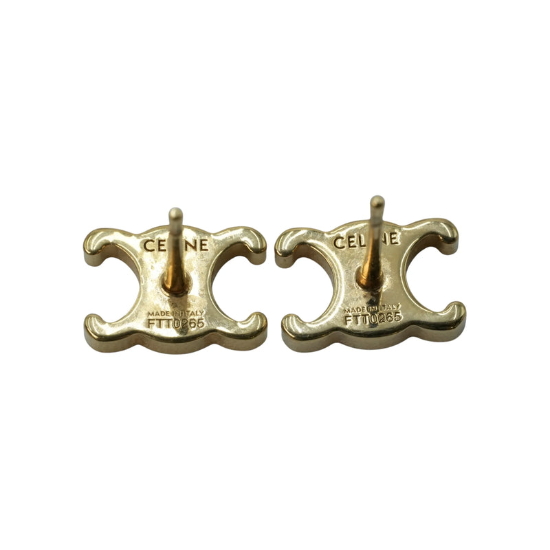 CELINE Triomphe Studs Earring - Metal 