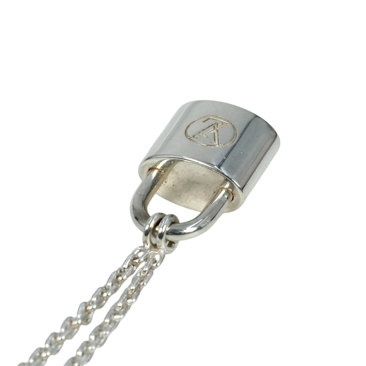 Louis Vuitton Lockit Pendant Necklace - Silver 