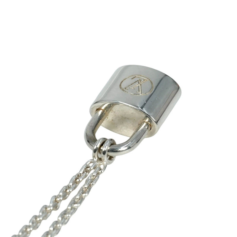 Louis Vuitton Lockit Pendant Necklace - Silver 