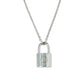 Louis Vuitton Lockit Pendant Necklace - Silver 