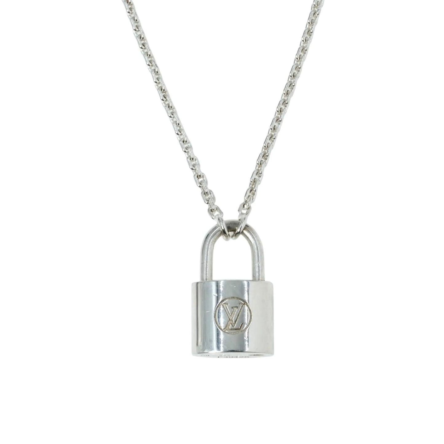 Louis Vuitton Lockit Pendant Necklace - Silver 
