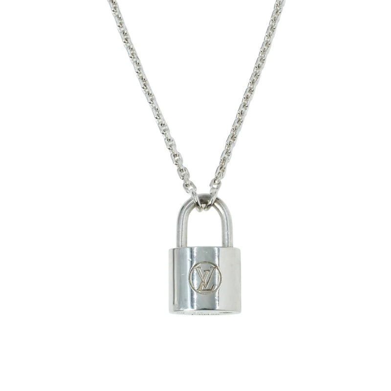 Louis Vuitton Lockit Pendant Necklace - Silver 