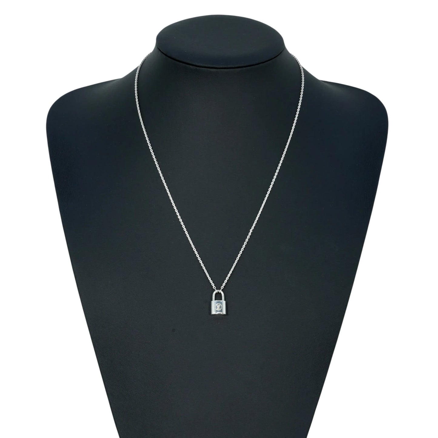 Louis Vuitton Lockit Pendant Necklace - Silver 