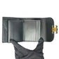 CELINE Lizard Small Flap Triomphe Compact Wallet - Black 