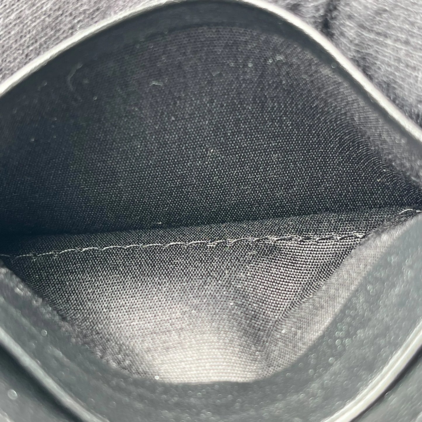 CELINE Lizard Small Flap Triomphe Compact Wallet - Black 