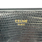 CELINE Lizard Small Flap Triomphe Compact Wallet - Black 
