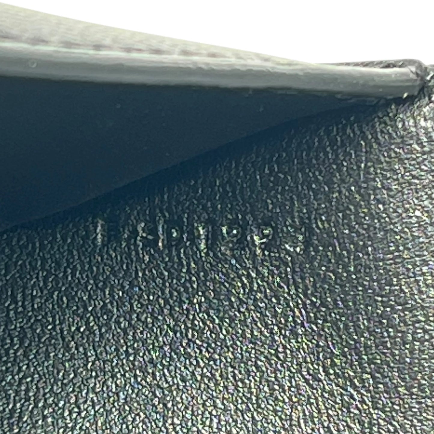 CELINE Lizard Small Flap Triomphe Compact Wallet - Black 