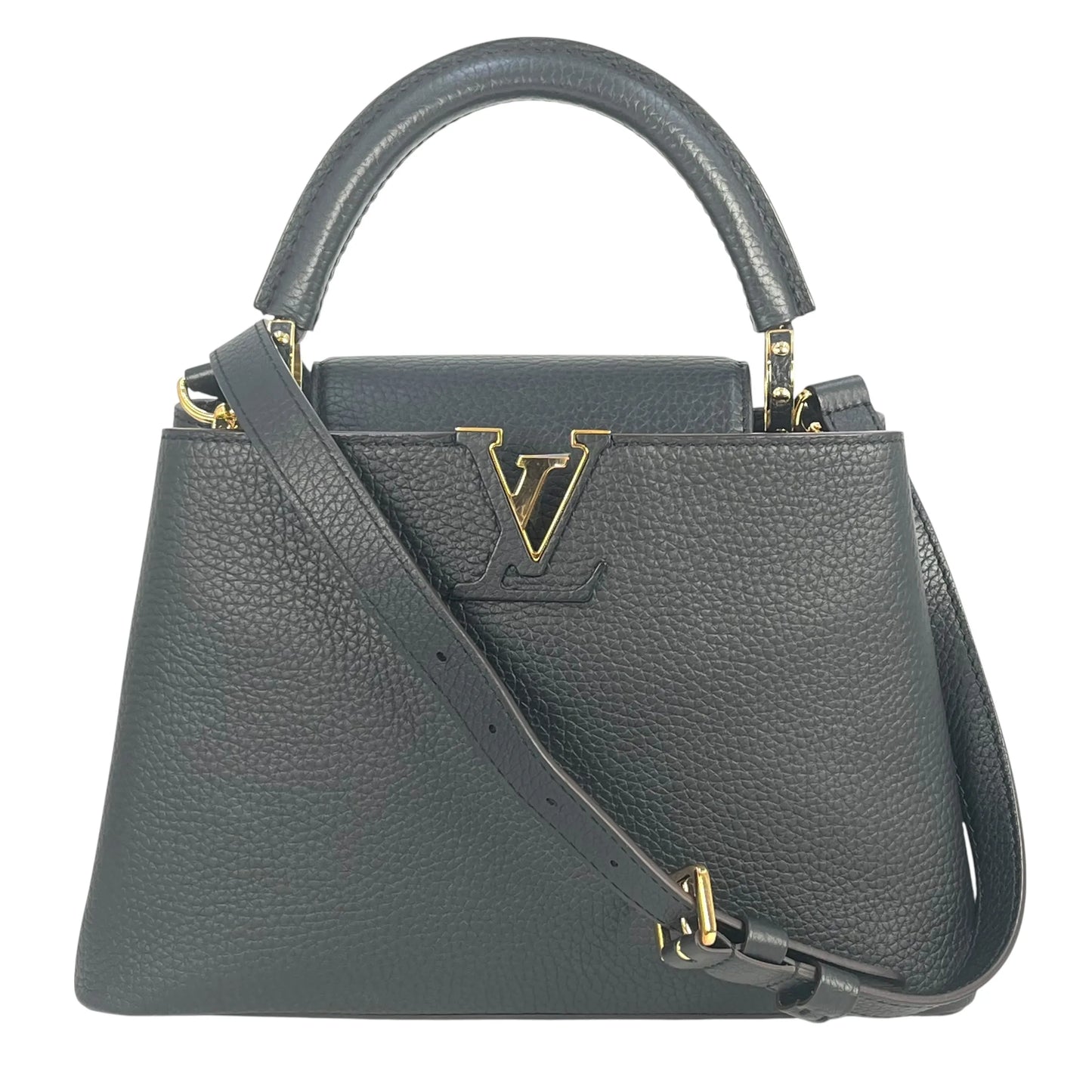 LOUIS VUITTON Capucines BB Handbag/Shoulder Bag - Black 