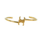 CELINE Triomphe Asymmetric Cuff Bracelet - Brass 