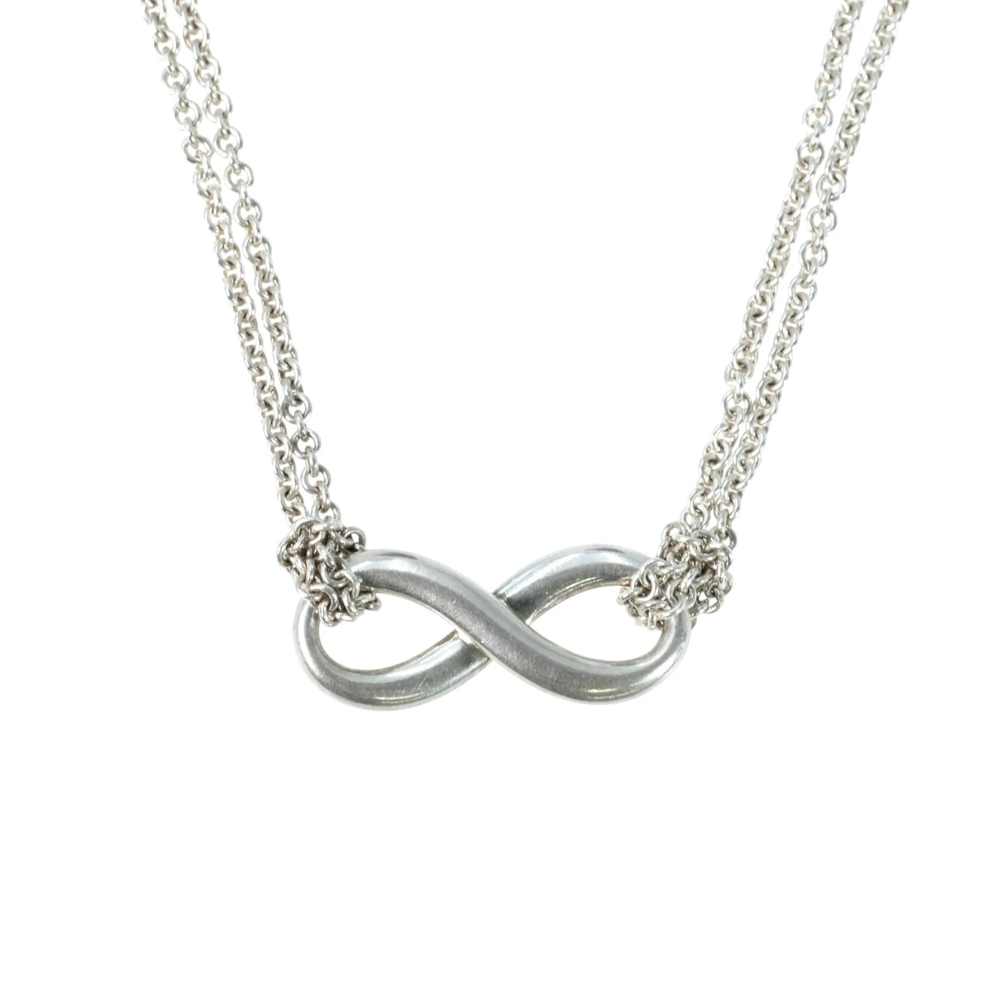 Tiffany &amp; Co Infinity Double Chain Necklace - SV925 