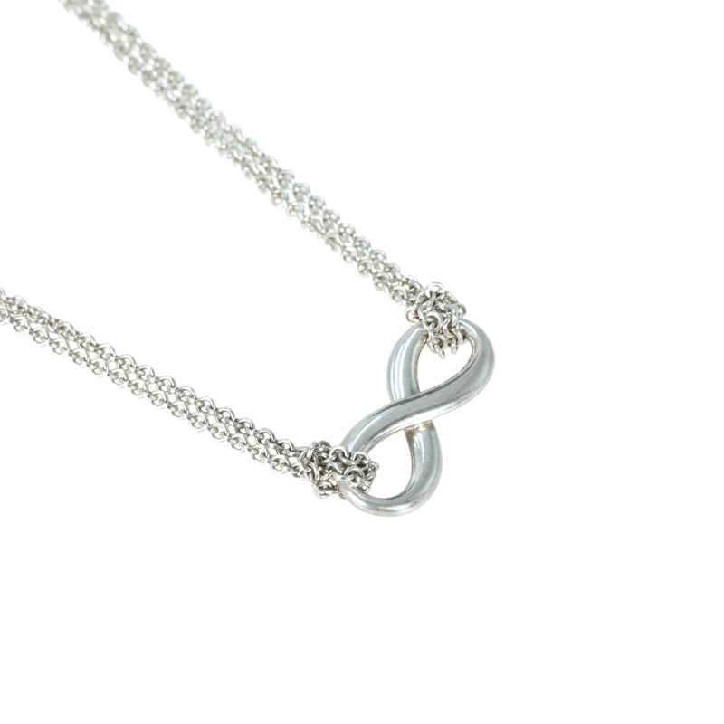 Tiffany &amp; Co Infinity Double Chain Necklace - SV925 