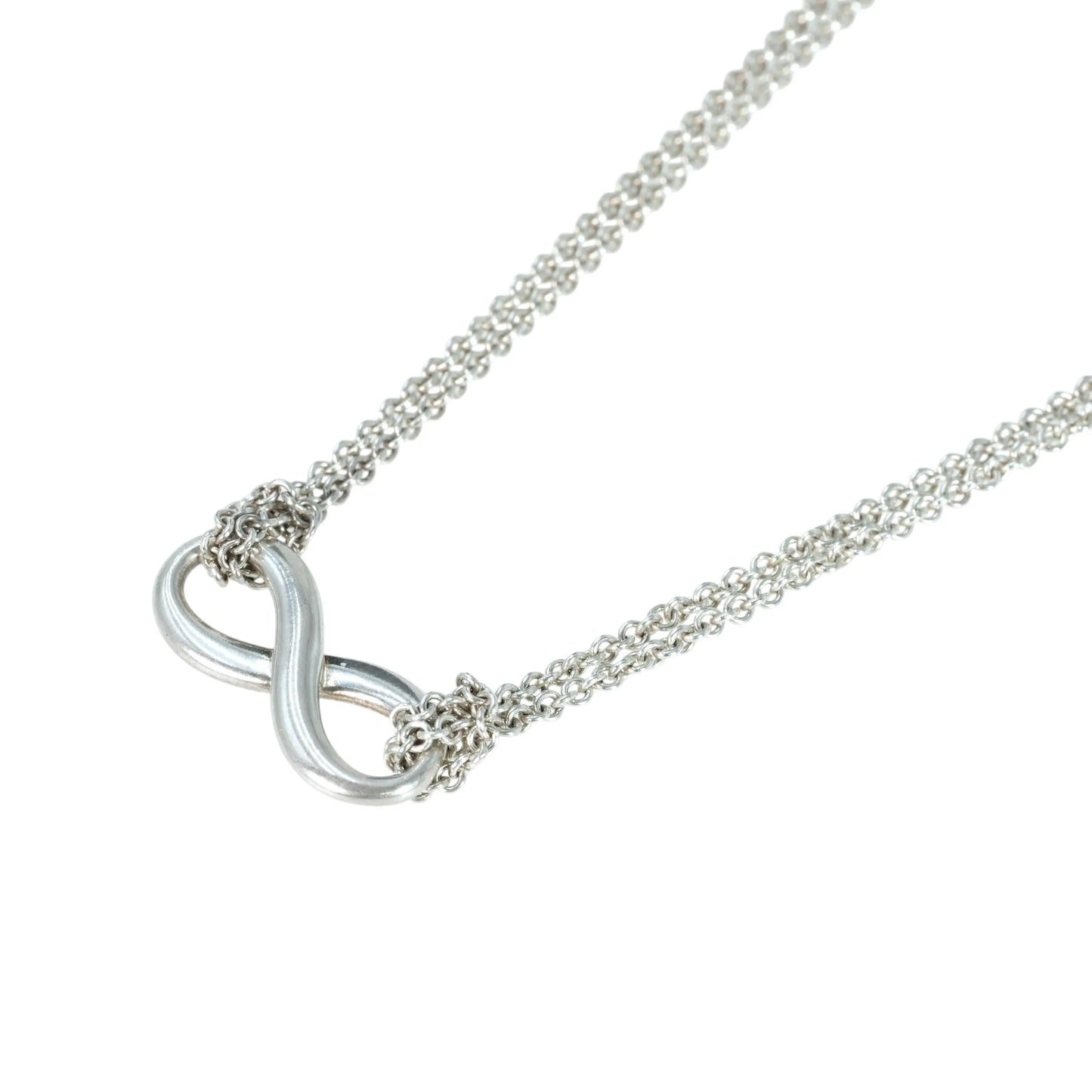 Tiffany &amp; Co Infinity Double Chain Necklace - SV925 