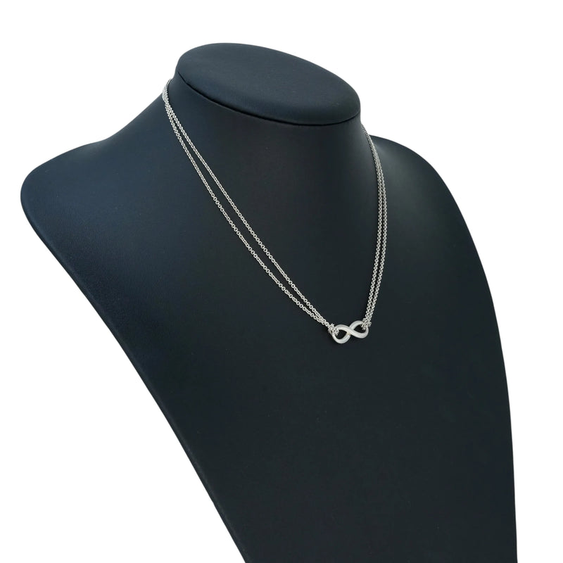 Tiffany &amp; Co Infinity Double Chain Necklace - SV925 