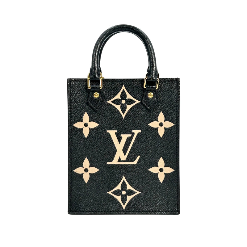 Louis Vuitton モノグラム アンプラント プティットサックプラ バイカラー ハンドバッグ ショルダーバッグ - ブラック - 35476