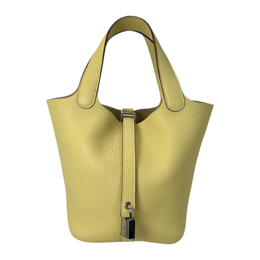 Hermès Picotin Lock PM Taurillon X Stamp (2016) Handbag - Yellow 