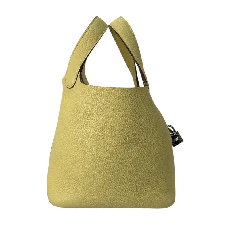Hermès Picotin Lock PM Taurillon X Stamp (2016) Handbag - Yellow 