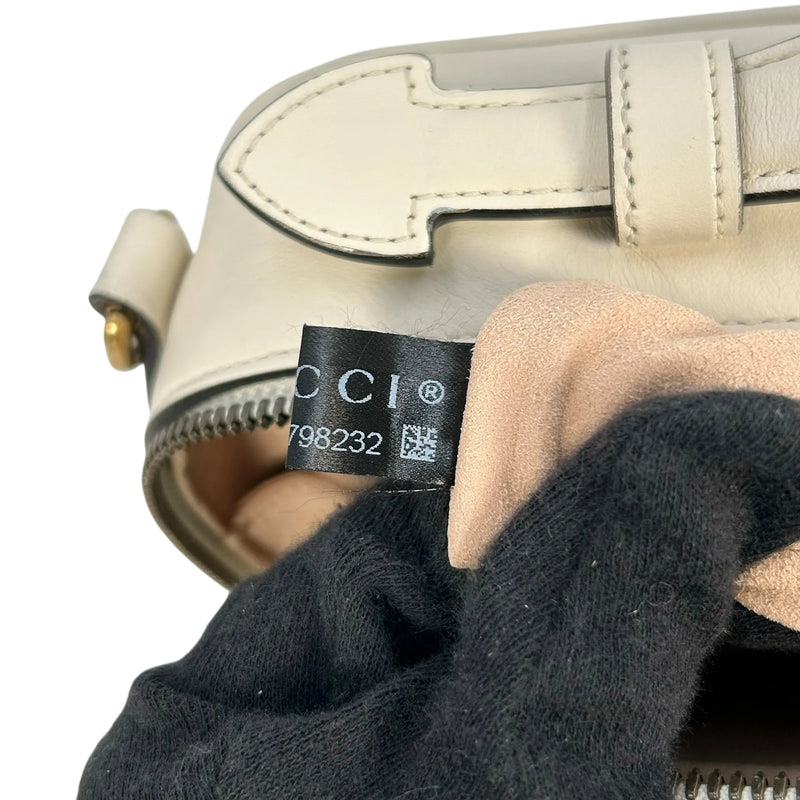 GUCCI GG Marmont Leather Handbag/Shoulder Bag - White 