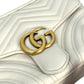 GUCCI GG Marmont Leather Handbag/Shoulder Bag - White 