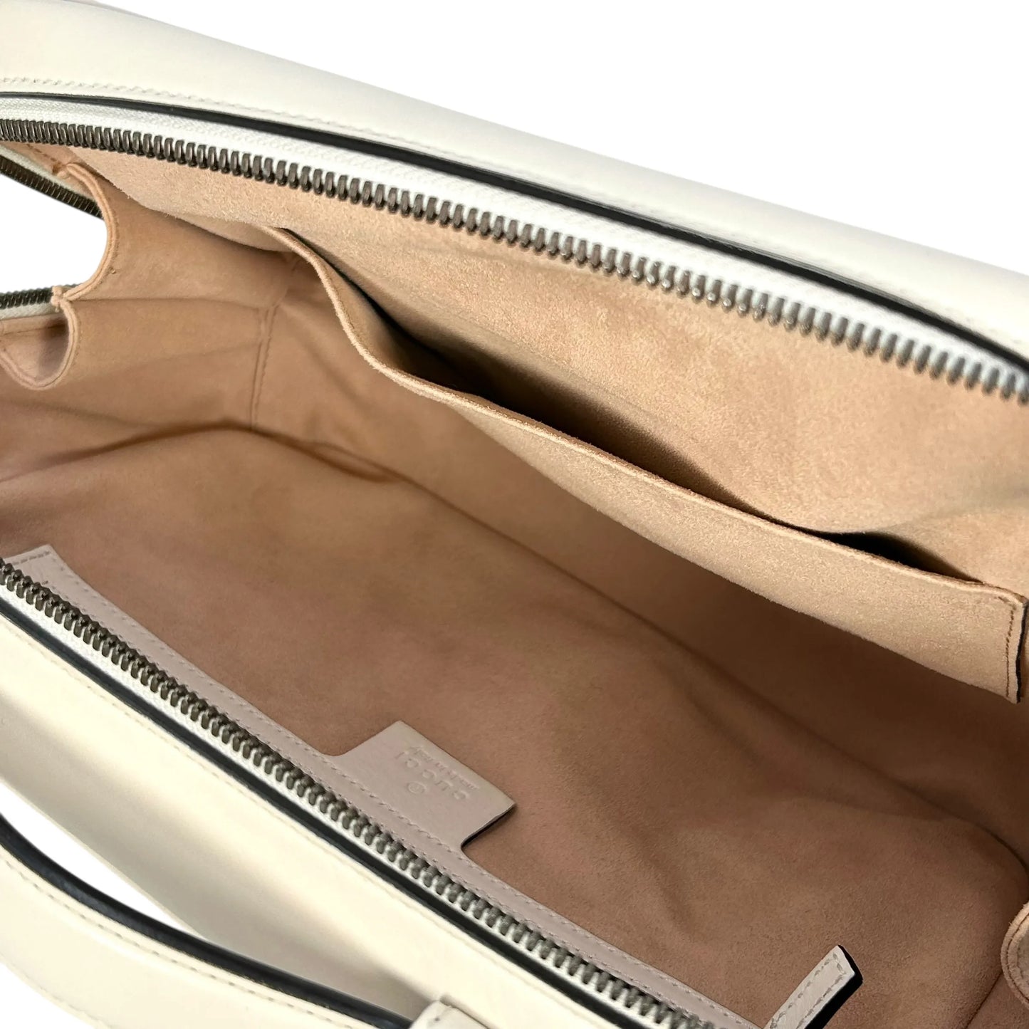 GUCCI GG Marmont Leather Handbag/Shoulder Bag - White 