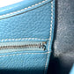 Loewe Trim 35 Shoulder Bag in Taurillon Clemence Leather with H Stamp (2004) - Blue 